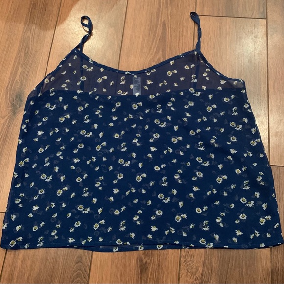 American Apparel Tops - American Apparel Chiffon daisy tank size small GUC